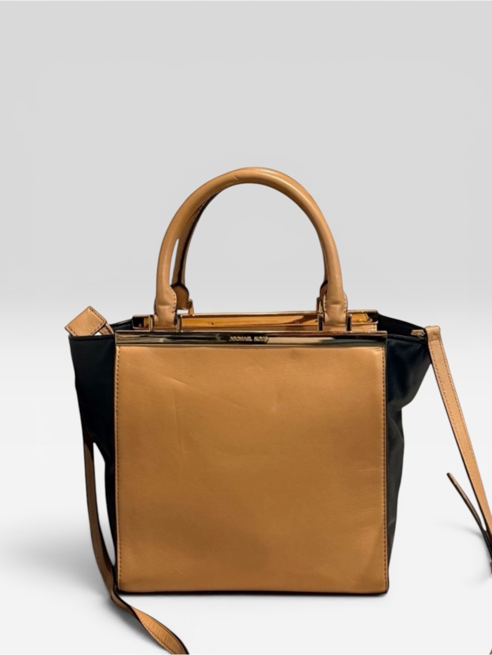 Michael Kors Medium Vivianne Satchel Leather Colorblock